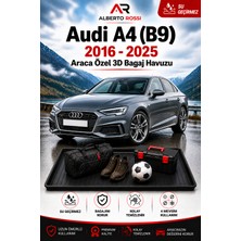 Ar Alberto Rossi Audi A4 (B9) 2016 - 2025 Araca Özel 3D Bagaj Havuzu
