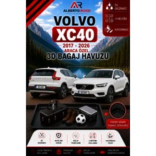 Ar Alberto Rossi Volvo XC40 2017 - 2026 Araca Özel 3D Bagaj Havuzu