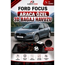 Ar Alberto Rossi Ford Focus 3 Hb Kalin Stepne 2011 - 2014 Araca Özel 3D Bagaj Havuzu