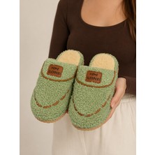 FootFrenzy Kadın Peluş Ev Terliği Yumuşak Iç Tabanlı Kışlık Sıcak Tutan Rahat Model