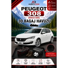 Ar Alberto Rossi Peugeot 308 2022 - 2026 Araca Özel 3D Bagaj Havuzu
