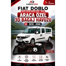 Ar Alberto Rossi Fiat Doblo Maxi Uzun Şase 2010 - 2026 Araca Özel 3D Bagaj Havuzu