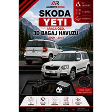 Ar Alberto Rossi Skoda Yeti 2009 - 2018 Araca Özel 3D Bagaj Havuzu