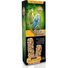 Gold Wings Premium Ballı Muhabbet Kuşu Krakeri, 2'li Kutu