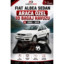 Ar Alberto Rossi Fiat Albea Sedan 2002 - 2015 Araca Özel 3D Bagaj Havuzu