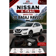 Ar Alberto Rossi Nissan X-Trail 5 Koltuk 2017 - 2021 Araca Özel 3D Bagaj Havuzu