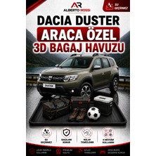 Ar Alberto Rossi Dacia Duster 4x2 2018 - 2022 Araca Özel 3D Bagaj Havuzu