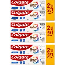 Colgate Total Active Protection Beyazlık Diş Macunu 50 ml + 50 ml Süper Fırsat Paket 6 Adet