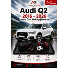 Ar Alberto Rossi Audi Q2 Alt Tamir Kitli Cepsiz 2016 - 2026 Araca Özel 3D Bagaj Havuzu