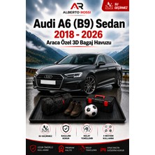Ar Alberto Rossi Audi A6 (B9) Sedan 2018 - 2026 Araca Özel 3D Bagaj Havuzu