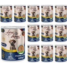 How Meow Yavru Köpek Tavuklu ve Jöleli Konserve Mama 400 gr x 12 Adet