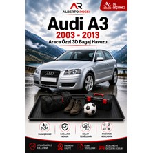 Ar Alberto Rossi Audi A3 2003 - 2013 Araca Özel 3D Bagaj Havuzu