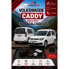 Ar Alberto Rossi Volkswagen Caddy 2020 - 2026 Araca Özel 3D Bagaj Havuzu