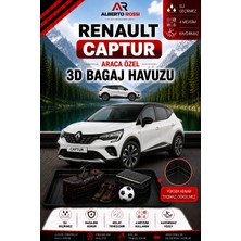 Ar Alberto Rossi Renault Captur 2019 - 2026 Araca Özel 3D Bagaj Havuzu