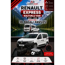 Ar Alberto Rossi Renault Express Koltuklu Van 2021 - 2026 Araca Özel 3D Bagaj Havuzu