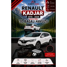 Ar Alberto Rossi Renault Kadjar 2015 - 2026 Araca Özel 3D Bagaj Havuzu
