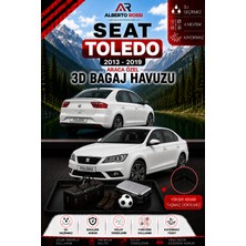 Ar Alberto Rossi Seat Toledo 2013 - 2019 Araca Özel 3D Bagaj Havuzu