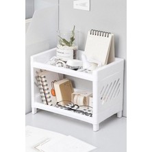 Bev Kitchen Iki Katlı Banyo Mutfak Dolap Içi Düzenleyici Organizer Raf Çok Kullanışlı Raf Ünitesi Be