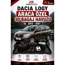 Ar Alberto Rossi Dacia Logy 2012 - 2021 Araca Özel 3D Bagaj Havuzu