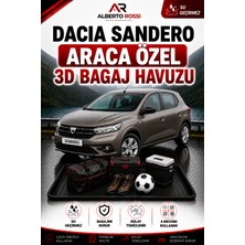 Ar Alberto Rossi Dacia Sandero 2021 - 2026 Araca Özel 3D Bagaj Havuzu