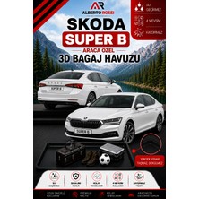 Ar Alberto Rossi Skoda Super B 2024 - 2026 Araca Özel 3D Bagaj Havuzu