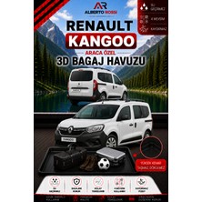 Ar Alberto Rossi Renault Kangoo ( Demirli) 2024 - 2026 Araca Özel 3D Bagaj Havuzu