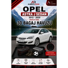 Ar Alberto Rossi Opel Astra J Sedan 2012 - 2020 Araca Özel 3D Bagaj Havuzu