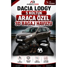 Ar Alberto Rossi Dacia Lodgy 5 Koltuk 2013 - 2026 Araca Özel 3D Bagaj Havuzu