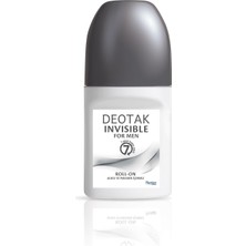 Deotak Invisible Erkek7 Güne Kadar Etkili Roll-On Deodorant 35 ml
