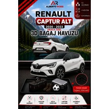 Ar Alberto Rossi Renault Raneult Captur Alt 2020 - 2023 Araca Özel 3D Bagaj Havuzu
