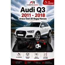 Ar Alberto Rossi Audi Q3 2011 - 2018 Araca Özel 3D Bagaj Havuzu