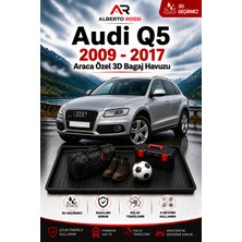 Ar Alberto Rossi Audi Q5 2009 - 2017 Araca Özel 3D Bagaj Havuzu