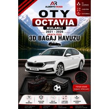 Ar Alberto Rossi Oty Octavia Kulakli 2021 - 2026 Araca Özel 3D Bagaj Havuzu