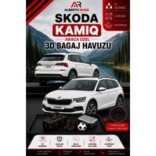Ar Alberto Rossi Skoda Kamiq 2019 - 2019 Araca Özel 3D Bagaj Havuzu