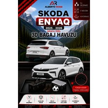 Ar Alberto Rossi Skoda Enyaq 2025 - 2026 Araca Özel 3D Bagaj Havuzu