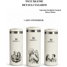 Kişiye Özel Tasarımlı Isimli Stanley The Aerolight Transit Mug Krem 0.35 Lt 1 Adet
