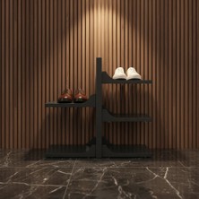 Hamton Versashelf Shoerack - Metal Ayakkabılık Raf Siyah - 550 cm Mega