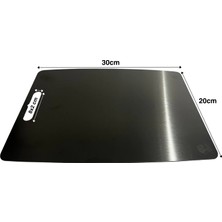 Eco Lounge Paslanmaz Çelik Kesme Tahtası  20X30 cm Mutfak Sebze Et Kesme Tahtası Doğrama Tahtası Mutfak Aksesuarları BX40