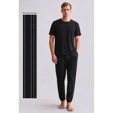 Mısırlı Erkek Bambu Jogger Pantolon Siyah