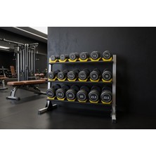 Hamton Fitline Rack Pro 150 - Üç Katlı Profesyonel Dambıl Standı