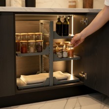 Hamton Versashelf Duo 35 – Dolap Içi Organizer Raf Beyaz - 550 cm Mega