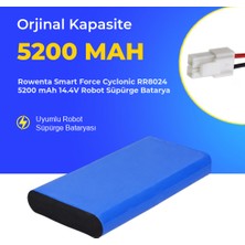 Ümit Maker Rowenta Smart Force Cyclonic RR8024 5200 Mah 14.4V Robot Süpürge Batarya