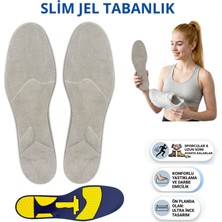 İpekbazaar Jel Spor Tabanlık, Darbe Emici Konforlu Rahat Slim Ayakkabı Tabanlığı