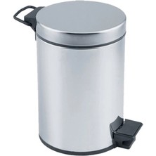 Eco Lounge Pedallı 3lt Krom Metal Çöp Kovası BX40