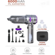 Eco Lounge Siyah Kablosuz Araç Içi Süpürge 0-250 Watt 81-90 Dba 2 Yıl Garantili Şarjlı Model