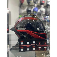 Scoyco 871 Fire Siyah Vizörlü Kapalı Kask