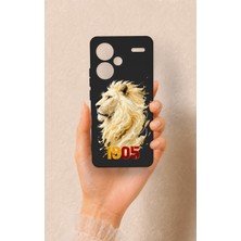 Vip Case Redmi Note 13 Pro Plus Uyumlu Sarı Kırmızı 1905 Aslan Desenli Silikon Kılıf