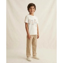 Beniz Kids Erkek Çocuk Beyaz Cino Baskılı Kısa Kollu Tişört