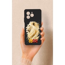 Vip Case Omix X7 Uyumlu Sarı Kırmızı 1905 Aslan Desenli Silikon Kılıf