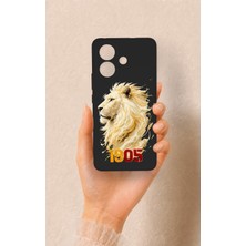 Vip Case Vivo V60 Lite Uyumlu Sarı Kırmızı 1905 Aslan Desenli Silikon Kılıf